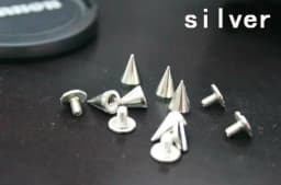 50sets 7*10mm Cone Colored Studs And Spikes For Clothes DIY Handcraft Garment Rivets For Leather Bag Shoes Tachuelas Ropa