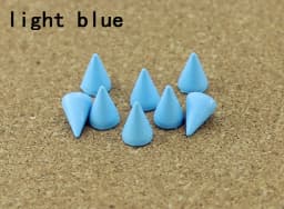 50sets 7*10mm Cone Colored Studs And Spikes For Clothes DIY Handcraft Garment Rivets For Leather Bag Shoes Tachuelas Ropa