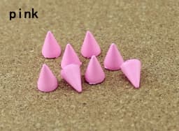 50sets 7*10mm Cone Colored Studs And Spikes For Clothes DIY Handcraft Garment Rivets For Leather Bag Shoes Tachuelas Ropa