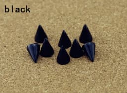 50sets 7*10mm Cone Colored Studs And Spikes For Clothes DIY Handcraft Garment Rivets For Leather Bag Shoes Tachuelas Ropa