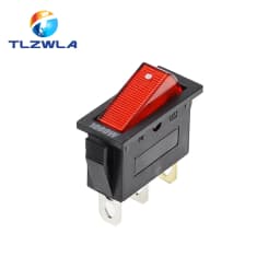 1PCS KCD3 Rocker Switch ON-OFF ON-OFF-ON 2 Position 3Pins Electrical equipment With Light Power Switch 16A 250V / 20A 125V AC