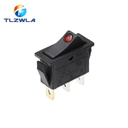 1PCS KCD3 Rocker Switch ON-OFF ON-OFF-ON 2 Position 3Pins Electrical equipment With Light Power Switch 16A 250V / 20A 125V AC