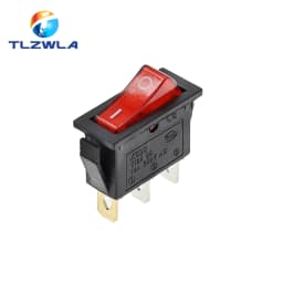 1PCS KCD3 Rocker Switch ON-OFF ON-OFF-ON 2 Position 3Pins Electrical equipment With Light Power Switch 16A 250V / 20A 125V AC