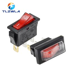 1PCS KCD3 Rocker Switch ON-OFF ON-OFF-ON 2 Position 3Pins Electrical equipment With Light Power Switch 16A 250V / 20A 125V AC