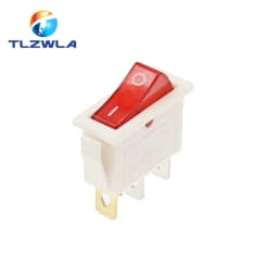 1PCS KCD3 Rocker Switch ON-OFF ON-OFF-ON 2 Position 3Pins Electrical equipment With Light Power Switch 16A 250V / 20A 125V AC