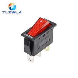 1PCS KCD3 Rocker Switch ON-OFF ON-OFF-ON 2 Position 3Pins Electrical equipment With Light Power Switch 16A 250V / 20A 125V AC