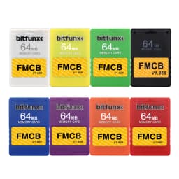 Bitfunx Free McBoot V1.966 PS2 FMCB 8MB/16MB/32MB/64MB Memory Card for Playstation2 Fat Console