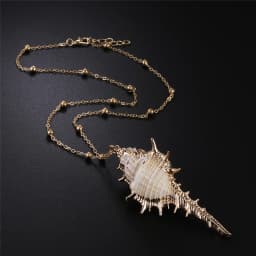Natural Bohemian Conch Necklaces For Women Girls Fashion Shell Cowrie Pendant Necklace Ocean Beach Female Summer Jewelry Gifts