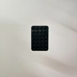 24 Silicone Suction Cups, Black Minimalist Sticker, Anti Slip Phone Case, Portable And Movable Phone Holder, Square Portable