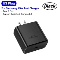 Samsung 45w Super Fast Charger PD Adapter EU US Type C Cargador For Galaxy S26 S25 FE S24 Ultra S23 Plus A55 A56 M55 Tab S11 S10