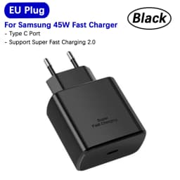 Samsung 45w Super Fast Charger PD Adapter EU US Type C Cargador For Galaxy S26 S25 FE S24 Ultra S23 Plus A55 A56 M55 Tab S11 S10