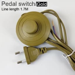 EU Plug With Switch Wire 1.7M Dimmer Black/White Lamp Cable For Table Lamp For Floor lamp 110-220V Electricity Wire US Plug
