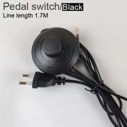 EU Plug With Switch Wire 1.7M Dimmer Black/White Lamp Cable For Table Lamp For Floor lamp 110-220V Electricity Wire US Plug