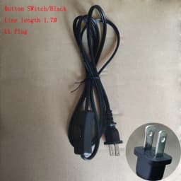 EU Plug With Switch Wire 1.7M Dimmer Black/White Lamp Cable For Table Lamp For Floor lamp 110-220V Electricity Wire US Plug