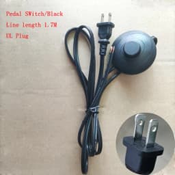 EU Plug With Switch Wire 1.7M Dimmer Black/White Lamp Cable For Table Lamp For Floor lamp 110-220V Electricity Wire US Plug