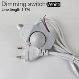 EU Plug With Switch Wire 1.7M Dimmer Black/White Lamp Cable For Table Lamp For Floor lamp 110-220V Electricity Wire US Plug