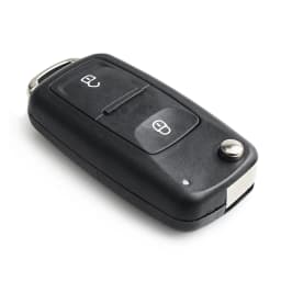 KEYYOU NEW 2 Button Folding Flip Remote Key Replacement Case FOB Shell For Vw For VOLKSWAGEN Transporter T5 Polo G Uncut Blade