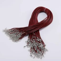 10Pcs/lot Dia 1.5/2mm Leather Cord Necklace With Clasp Adjustable Braided Rope for Jewelry Making DIY Necklace Bracelet Supplies