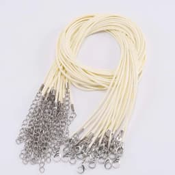 10Pcs/lot Dia 1.5/2mm Leather Cord Necklace With Clasp Adjustable Braided Rope for Jewelry Making DIY Necklace Bracelet Supplies