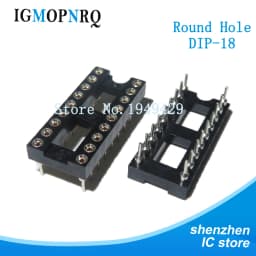 10PCS Round Hole IC socket Connector DIP 6 8 14 16 18 20 24 28 pin Sockets DIP6 DIP8 DIP14 DIP16 DIP18 DIP20 DIP28 pins