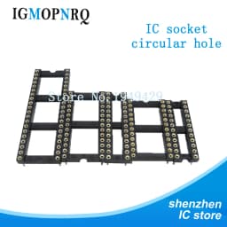 10PCS Round Hole IC socket Connector DIP 6 8 14 16 18 20 24 28 pin Sockets DIP6 DIP8 DIP14 DIP16 DIP18 DIP20 DIP28 pins