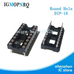 10PCS Round Hole IC socket Connector DIP 6 8 14 16 18 20 24 28 pin Sockets DIP6 DIP8 DIP14 DIP16 DIP18 DIP20 DIP28 pins