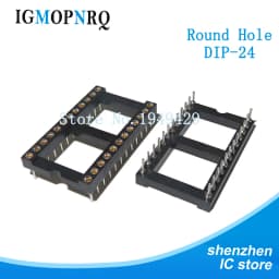 10PCS Round Hole IC socket Connector DIP 6 8 14 16 18 20 24 28 pin Sockets DIP6 DIP8 DIP14 DIP16 DIP18 DIP20 DIP28 pins