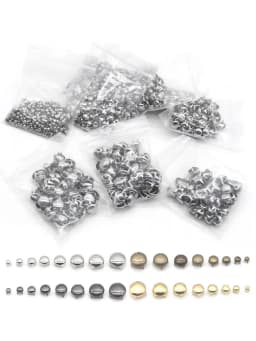 1 PACK Round Brass Dome Rivets Spike Studs Spots Nailhead Punk Rock DIY Leather Craft For Shoes Clothing Bag Garment Decoration
