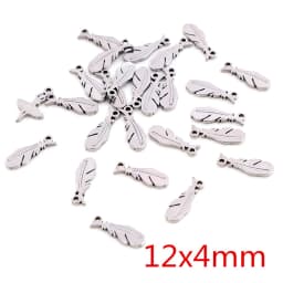 30pcs No Fade Charms 316 Stainless Steel Feather Moon Star Heart Bracelet Necklace Pendant Charms DIY Jewelry Making Findings