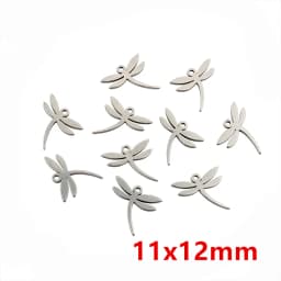 30pcs No Fade Charms 316 Stainless Steel Feather Moon Star Heart Bracelet Necklace Pendant Charms DIY Jewelry Making Findings