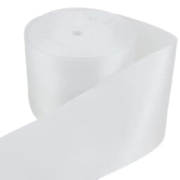 (25 Yards/Roll) White Single Face Satin Ribbon Wholesale Gift Wrapping Christmas Ribbons