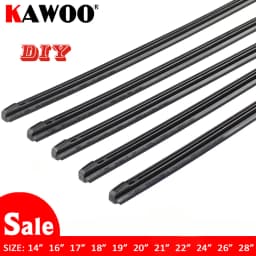 KAWOO Car Vehicle Insert Rubber Strip Wiper Blade (Refill) 8mm Soft 14" 16" 17" 18" 19" 20" 21" 22" 24" 26" 28" 1pcs Accessories