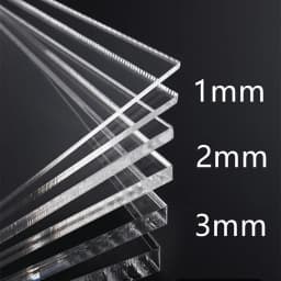 1/2/3Pcs 1/2/3mm Thickness Transparent Colorless Clear Acrylic Board Perspex Glass Plate Plastic Organic Sheet Methacrylat