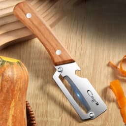 1/5pcs Stainless Steel Peeler Wooden Handle For Peeling Slicing Fruits Vegetables Smooth Operation Peeler Kitchen Accessories