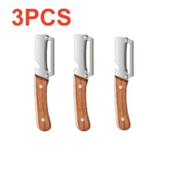 1/5pcs Stainless Steel Peeler Wooden Handle For Peeling Slicing Fruits Vegetables Smooth Operation Peeler Kitchen Accessories