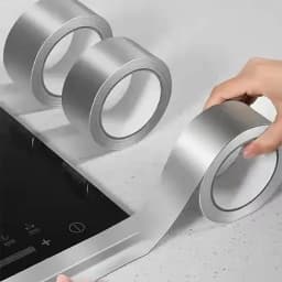 High Temperature Resistance Aluminum Foil Tape Kitchen Pipe Repair Tape Adhesive Sealing Foil Heat Insulation Leak Proof Tape