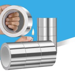 High Temperature Resistance Aluminum Foil Tape Kitchen Pipe Repair Tape Adhesive Sealing Foil Heat Insulation Leak Proof Tape