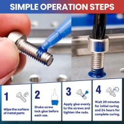 243 271 50ml Threadlocker Anaerobic Glues Anti Loose Screw Glues Fastening Quickly Cured Thread Locking Agent Sealant for Screws
