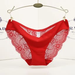 14 Colors Women's Invisible Underwear Spandex Crotch Intimate Women Sexy Lace Black Floral Panties Seamless Panty