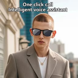 Lenovo AI 8K Smart Camera Glasses Remote Control Touch Photo Recording Voice Assistant Translator Wireless Bluetooth5.3 Sunglass