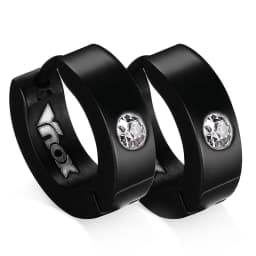 VNOX Cute Hoop Earrings for Men Punk Stainless Steel Huggie Small Earrings 4 Color