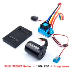 3650 2300KV / 3100KV / 3900KV / 4300KV / 5200KV Brushless Motor & 45A 60A 80A 120A ESC Combo for 1:10 RC Car Boat Part