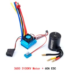3650 2300KV / 3100KV / 3900KV / 4300KV / 5200KV Brushless Motor & 45A 60A 80A 120A ESC Combo for 1:10 RC Car Boat Part