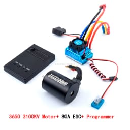 3650 2300KV / 3100KV / 3900KV / 4300KV / 5200KV Brushless Motor & 45A 60A 80A 120A ESC Combo for 1:10 RC Car Boat Part
