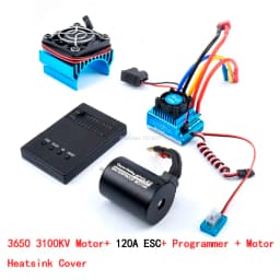 3650 2300KV / 3100KV / 3900KV / 4300KV / 5200KV Brushless Motor & 45A 60A 80A 120A ESC Combo for 1:10 RC Car Boat Part