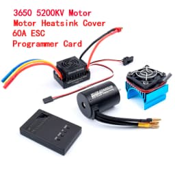 3650 2300KV / 3100KV / 3900KV / 4300KV / 5200KV Brushless Motor & 45A 60A 80A 120A ESC Combo for 1:10 RC Car Boat Part