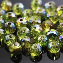 Isywaka New Design Colors 4*6mm 50pcs Rondelle Austria Faceted Crystal Glass Beads Loose Spacer Round Beads for Jewelry Making