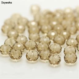 Isywaka New Design Colors 4*6mm 50pcs Rondelle Austria Faceted Crystal Glass Beads Loose Spacer Round Beads for Jewelry Making