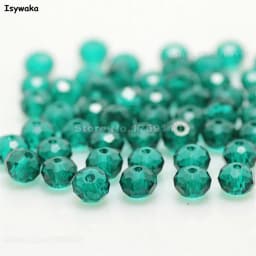 Isywaka New Design Colors 4*6mm 50pcs Rondelle Austria Faceted Crystal Glass Beads Loose Spacer Round Beads for Jewelry Making