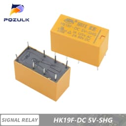 10PCS Coil DPDT 8 Pin 2NO 2NC Mini Power Relays PCB Type HUI KE HK19F HK19F-DC5V-SHG HK19F-DC12V-SHG HK19F-DC24V-SHG